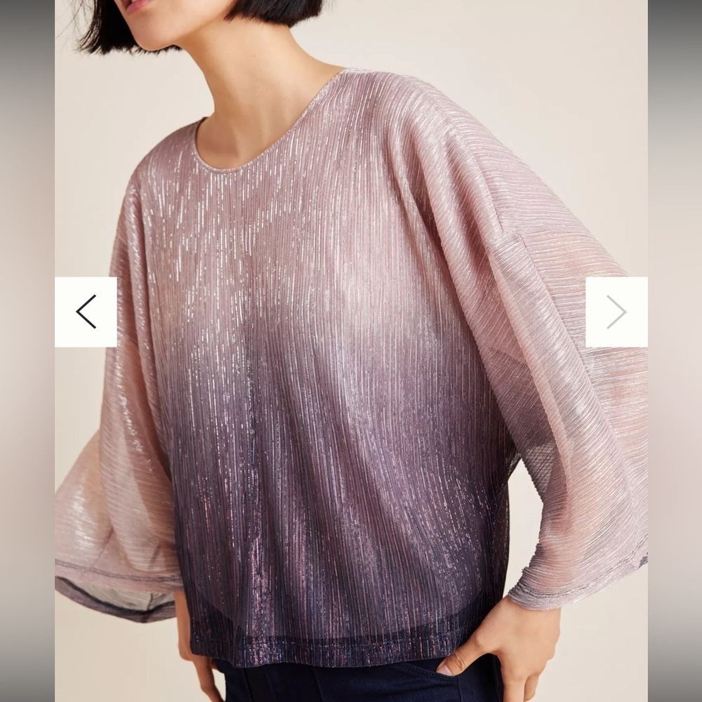 Anthropologie Serena Ombre Top - Picture 1 of 8